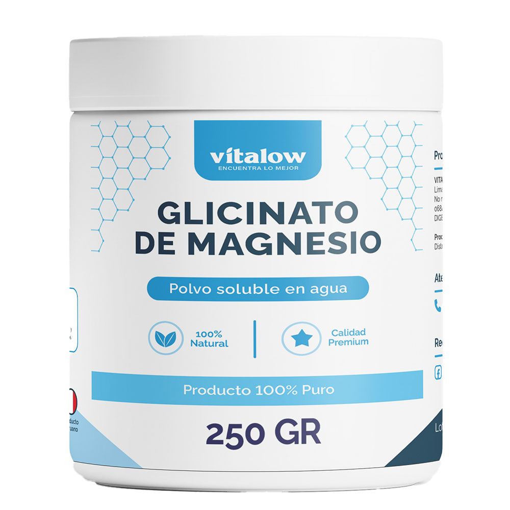 GLICINATO DE MAGNESIO x 250 GR - VITALOW
