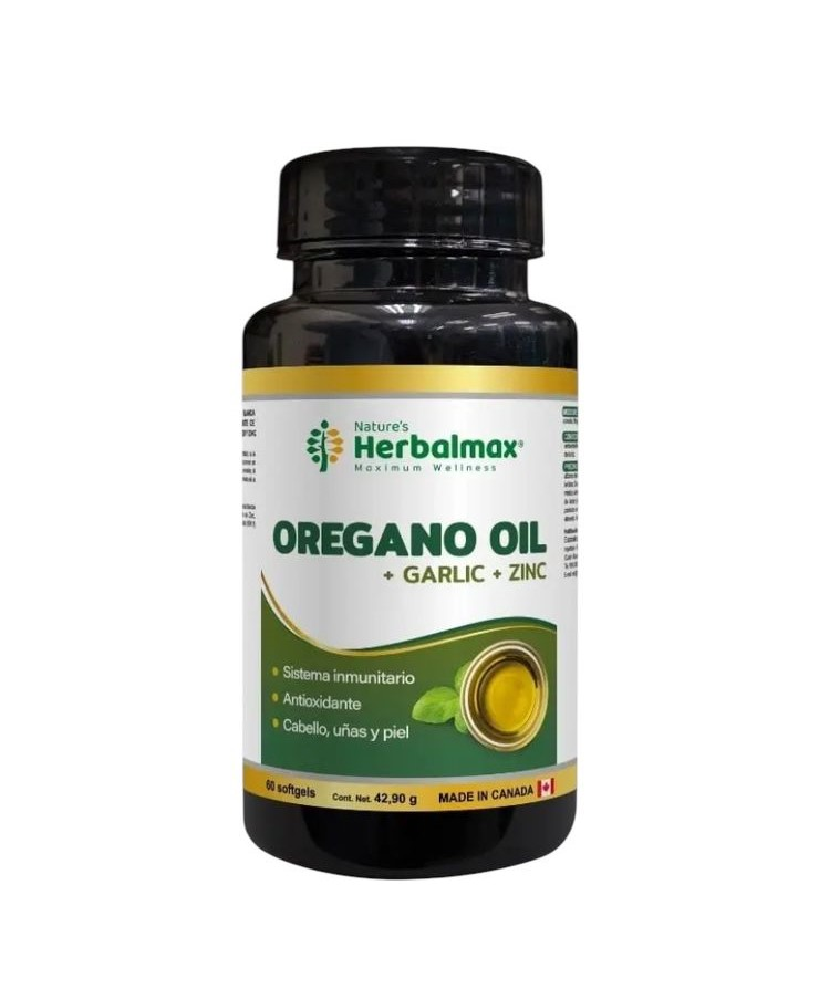 OREGANO OIL + CARLIC + ZINC x 60SOFT - HERBAL MAX