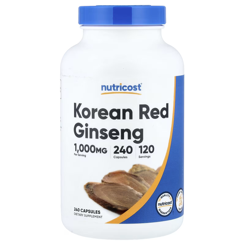 KOREAN RED GINSENG 1000 MG x 240 CAP - NUTRICOST