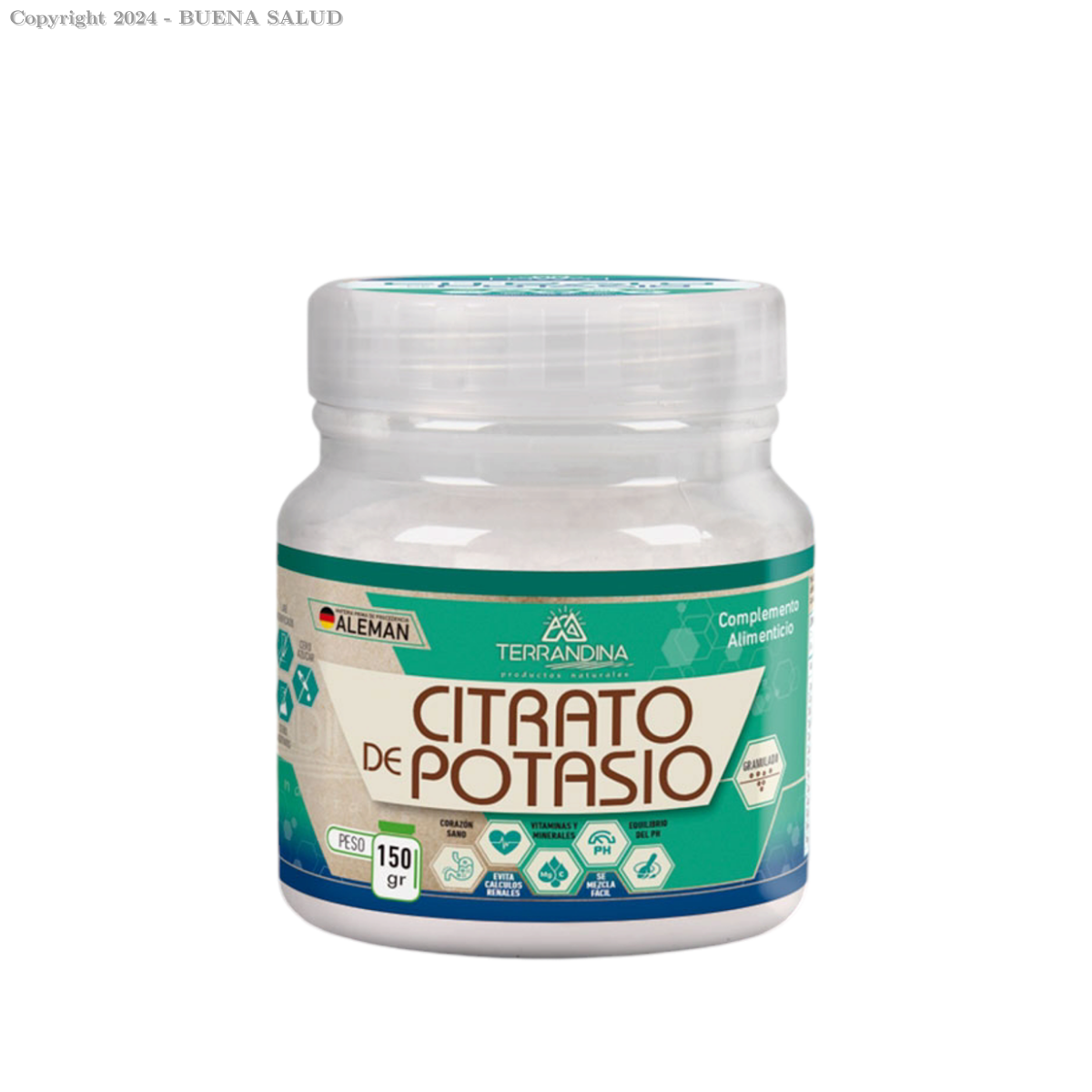 CITRATO DE POTASIO X 150 GR - TERRA