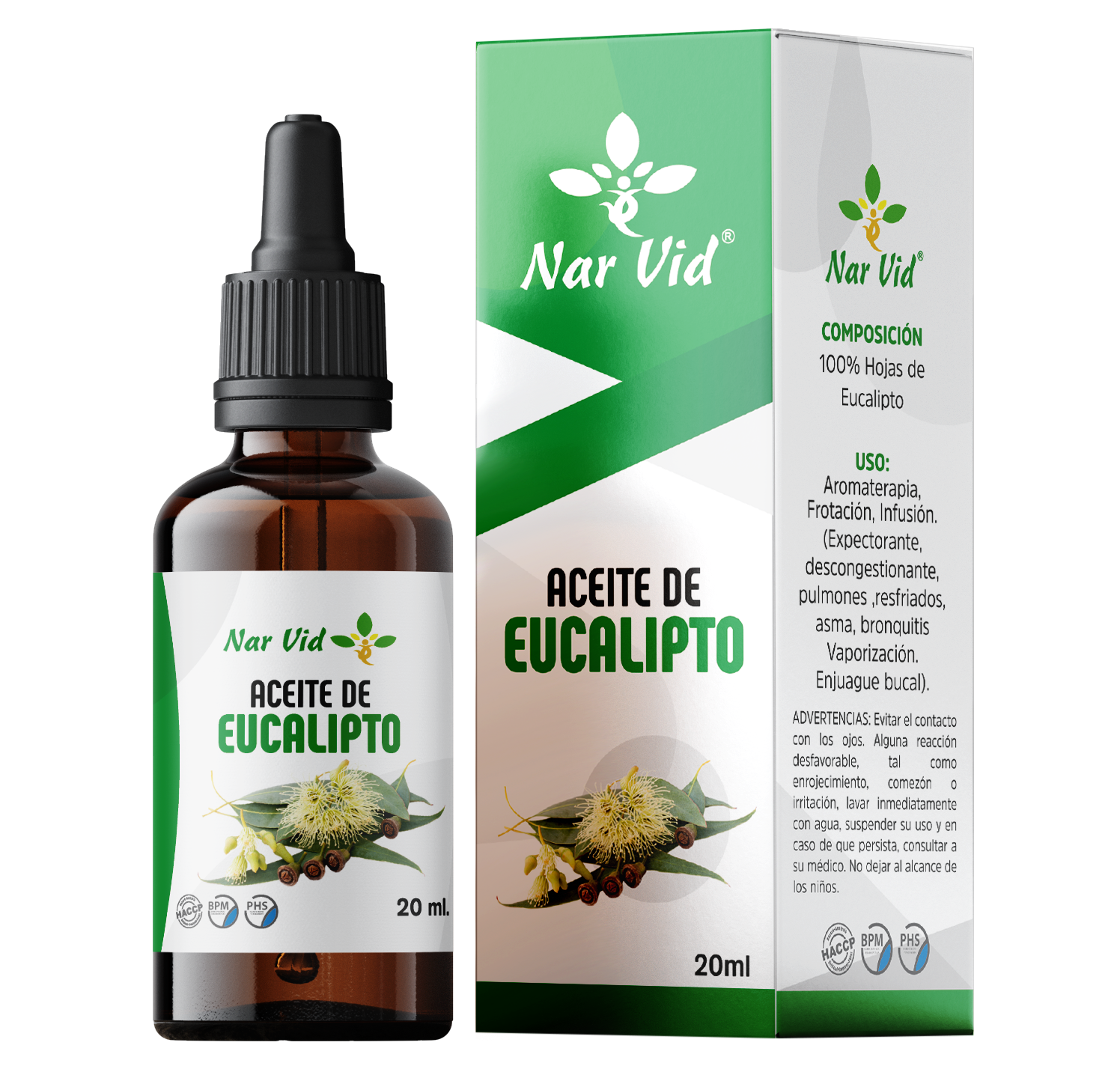 ACEITE DE EUCALIPTO x 20 ML - NAR VID