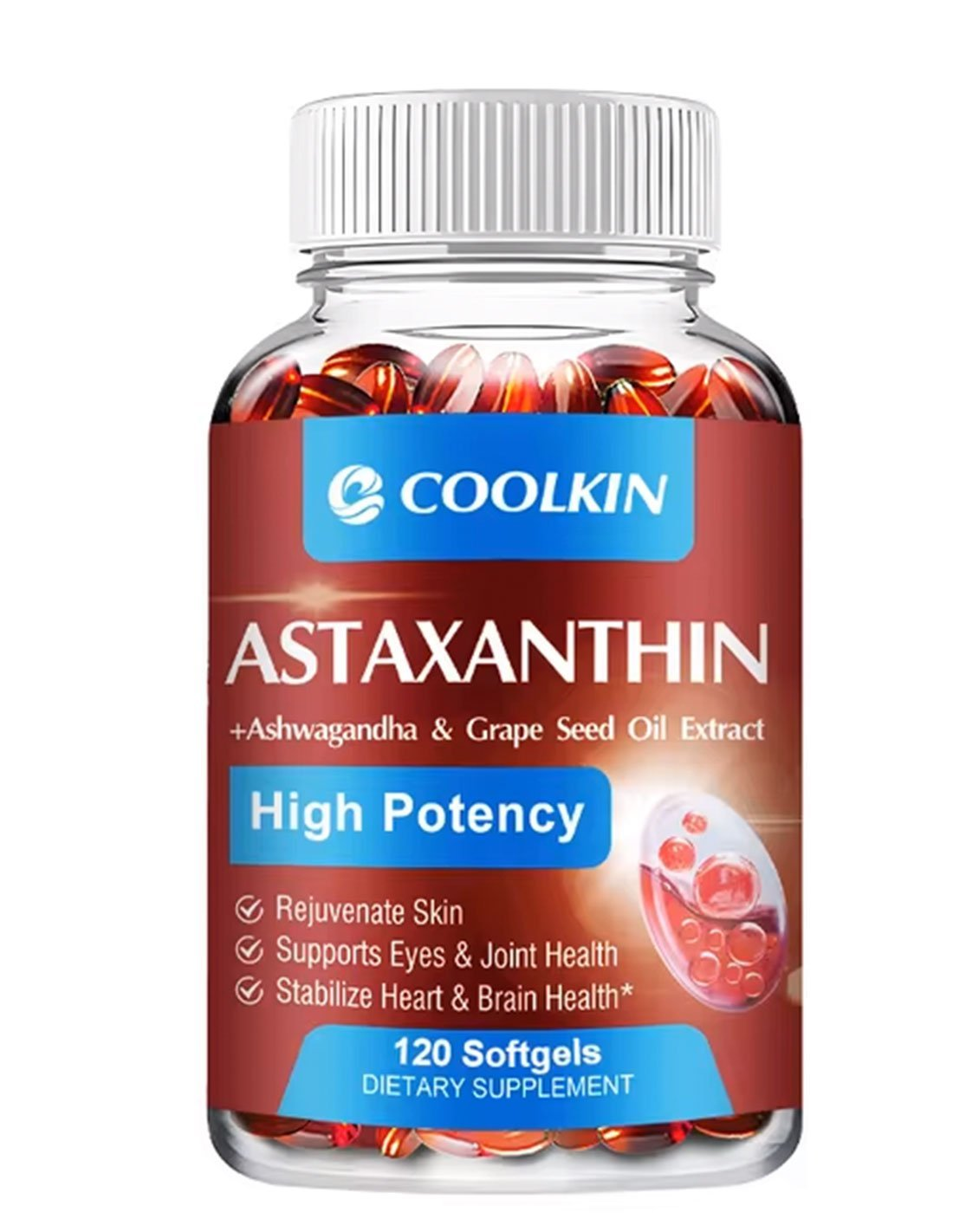 ASTAXANTHIN + ASHWAGANDHA & GRAPE x 120 SOFT