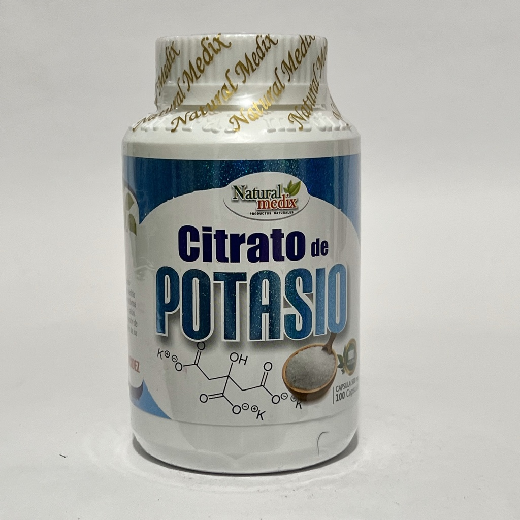 CITRATO DE POTASIO X 500 MG 100 CAP - NATURALMDX