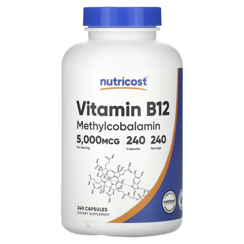 VITAMIN B12 5000 MCG x 240 CAP - NUTRICOST
