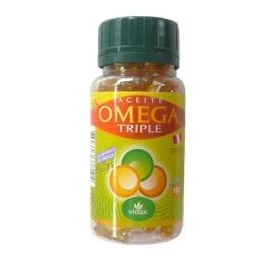 ACEITE OMEGA TRIPLE (LINAZA, SACHA Y AJONJOLI) X 100 CAP - VIDAX