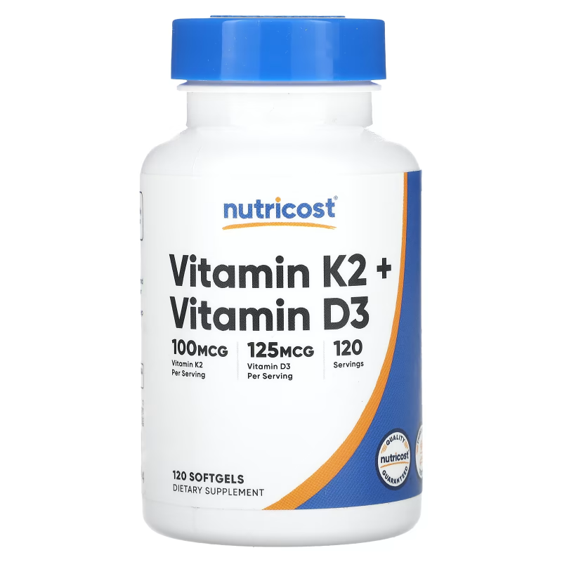 VITAMINA D3 + K2 X 120 SOFT - NUTRICOST