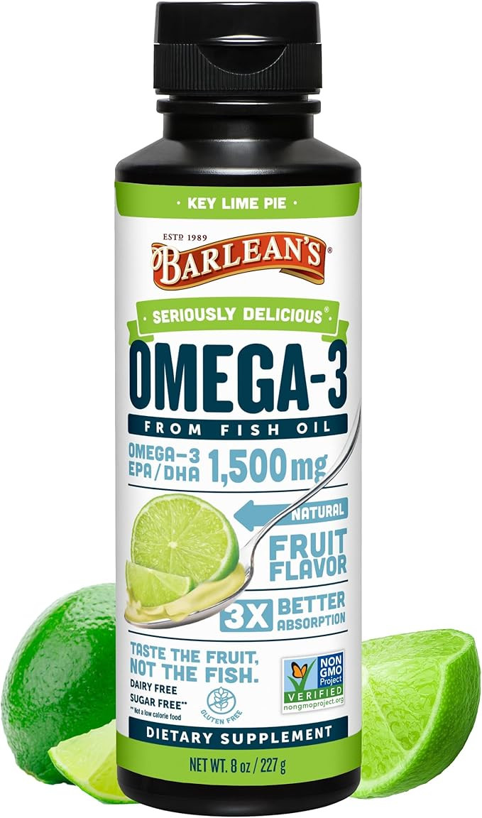 OMEGA 3 1500 MG LIMON 8 OZ - BARLEANS